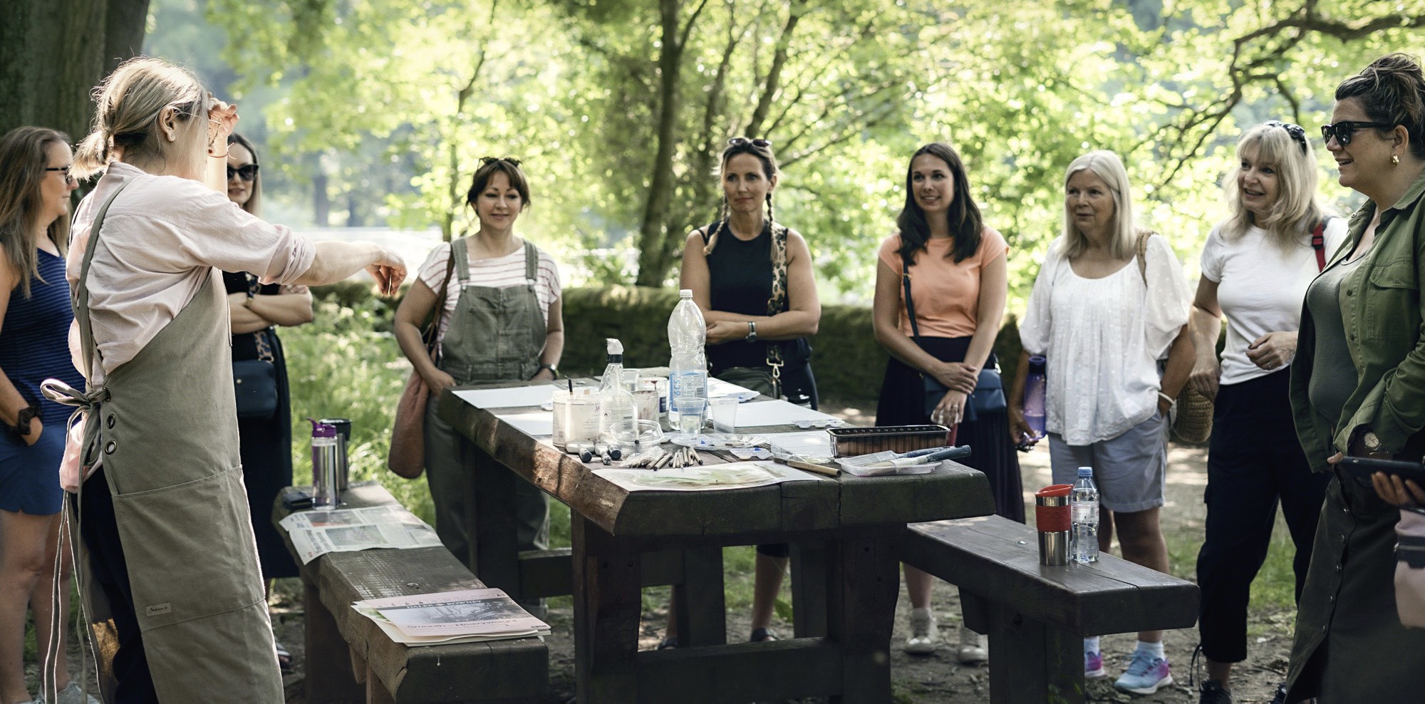 Georgia Peskett teaching a workshop